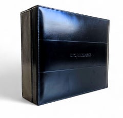 Dior Homme Black Fine Leather Jewelry or Trinket Box