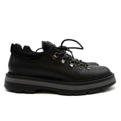 Dior Homme Black Lace-Up Chunky Brogues 41