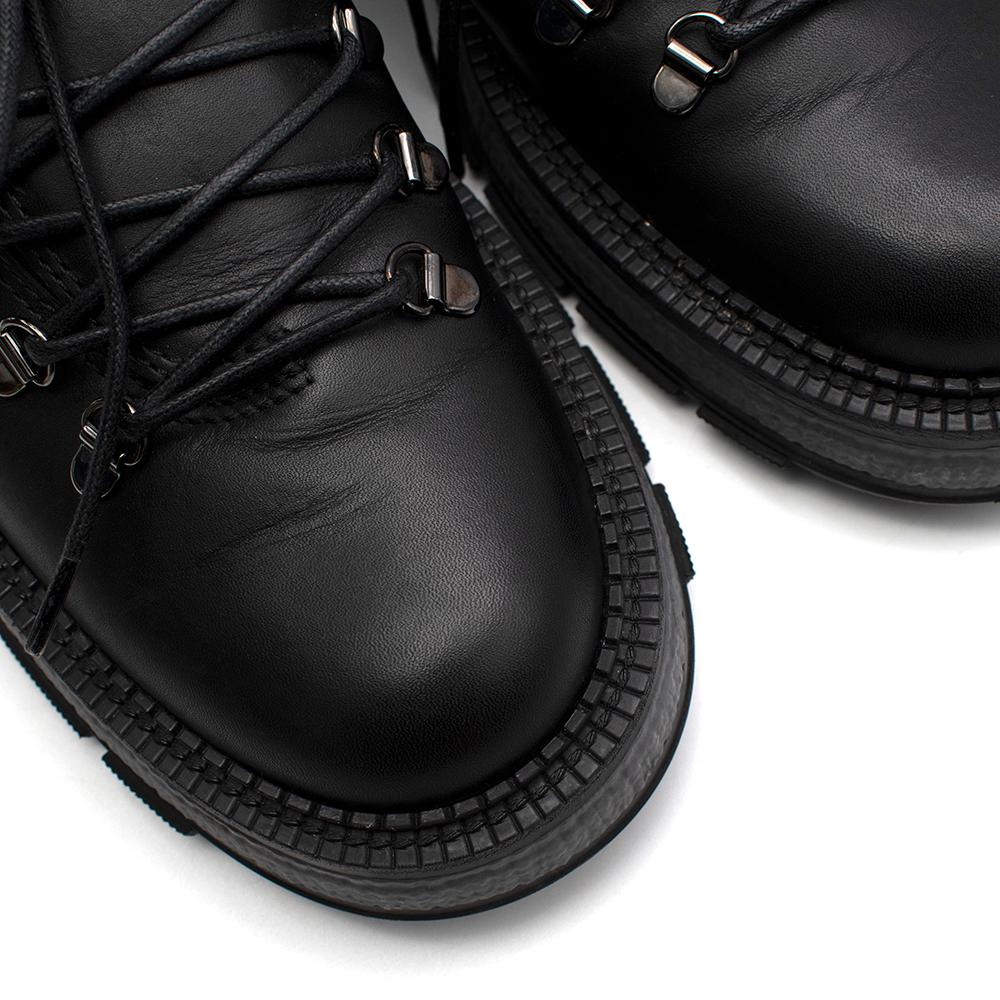 Dior Homme Black Lace-Up Chunky Brogues 41 3