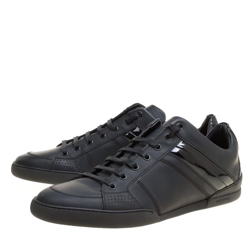 Women's Dior Homme Black Leather Sneakers Size 43