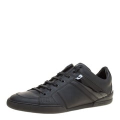 Dior Homme Black Leather Sneakers Size 43