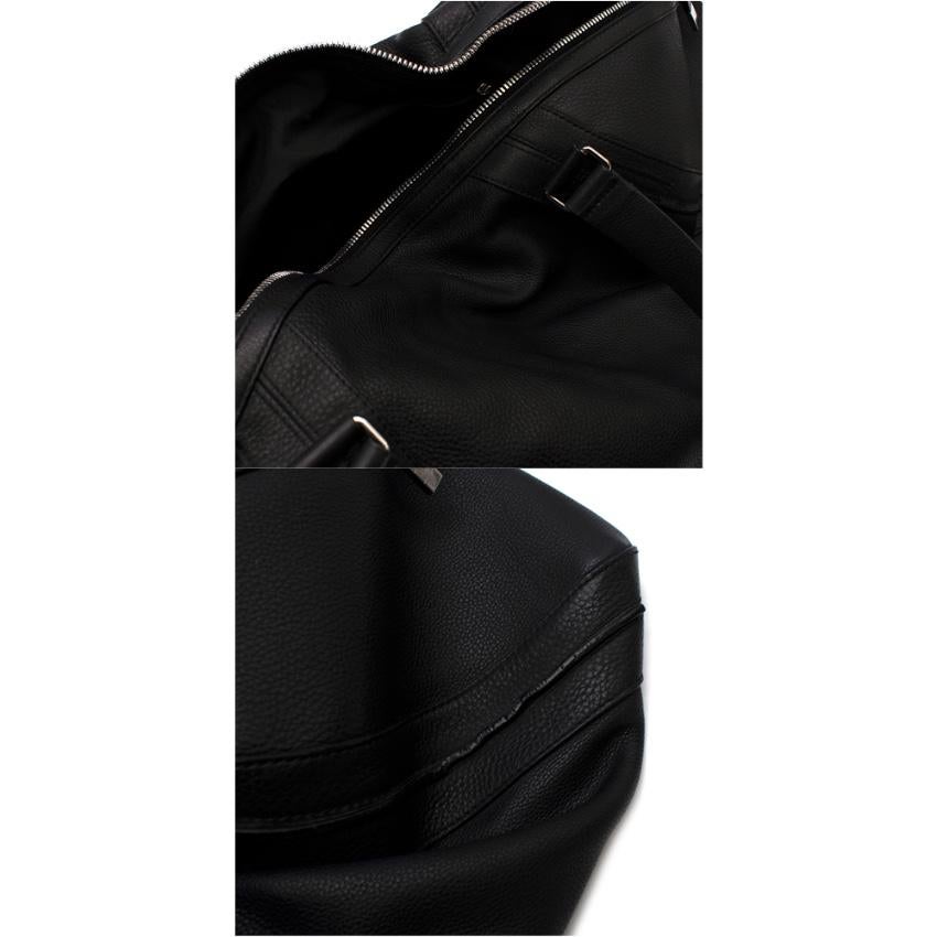 Dior Homme Black Leather Weekender Bag For Sale 5
