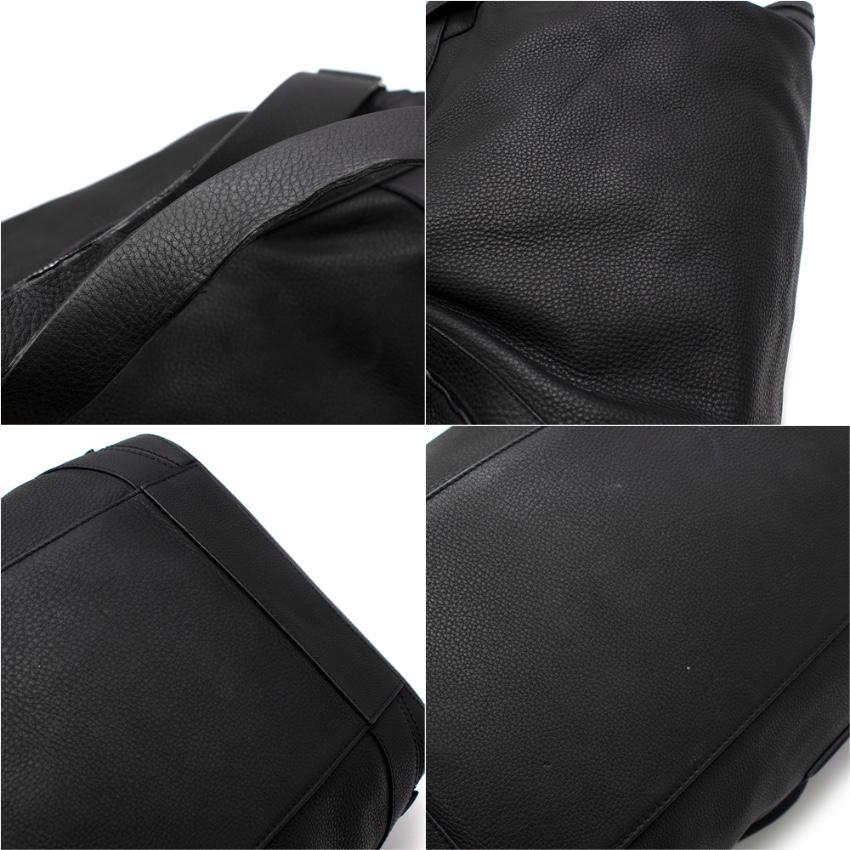 Dior Homme Black Leather Weekender Bag For Sale 3