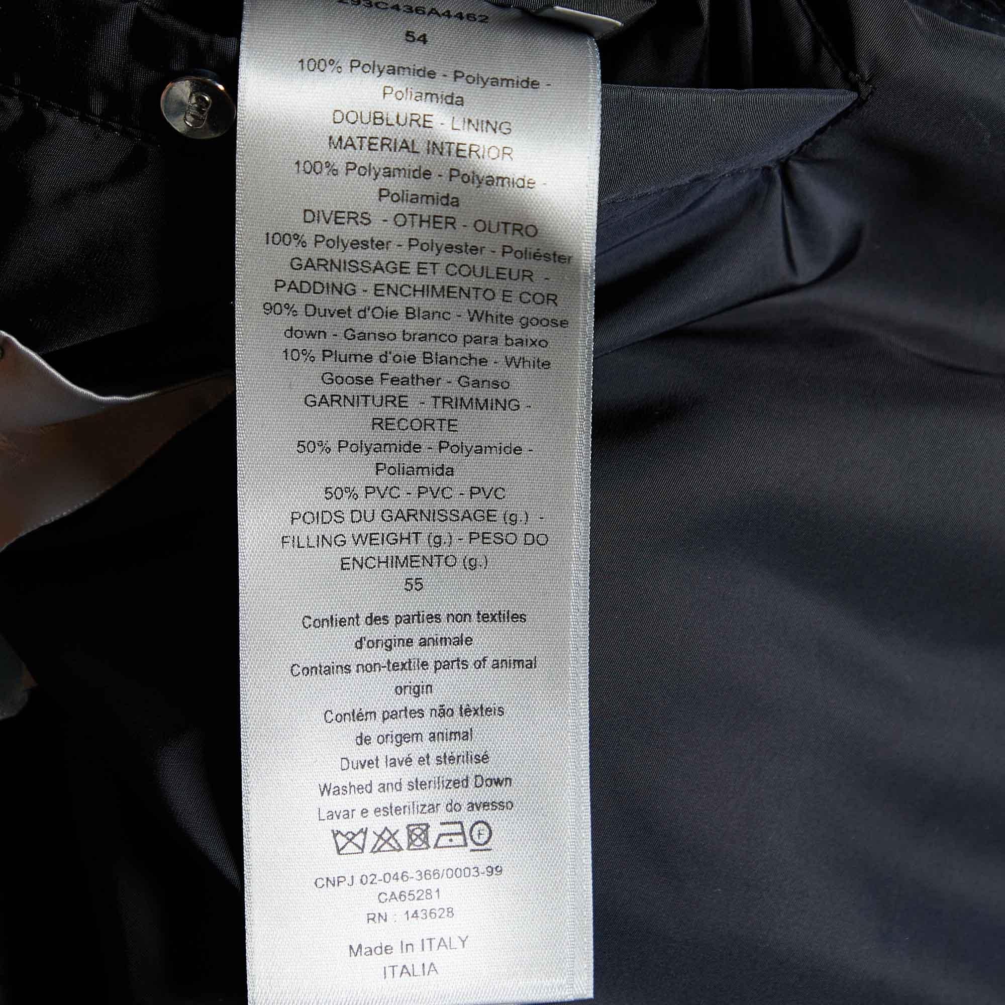 Dior Homme Black Oblique Technical Jacquard Quilted Jacket XXL 3