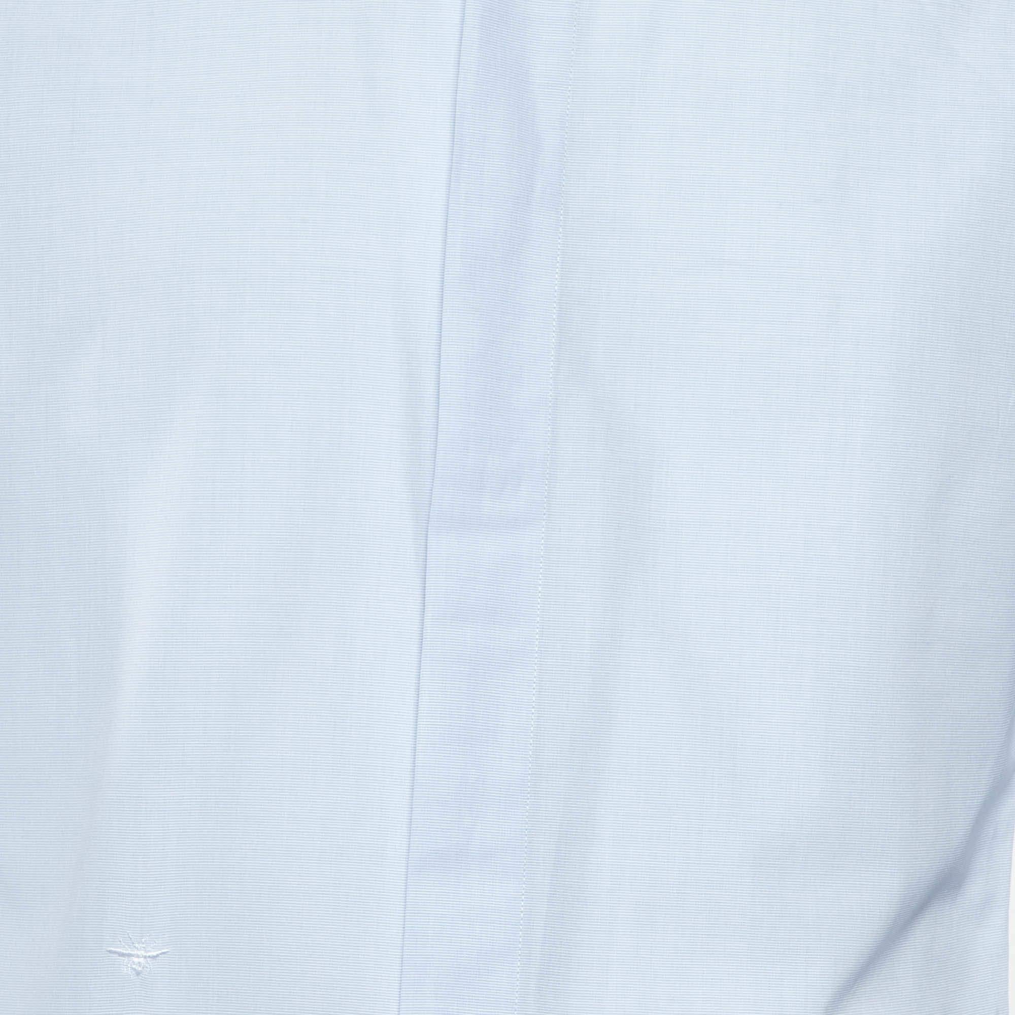 Dior Homme Blue Embroidered Cotton Button Front Shirt M In Good Condition In Dubai, Al Qouz 2