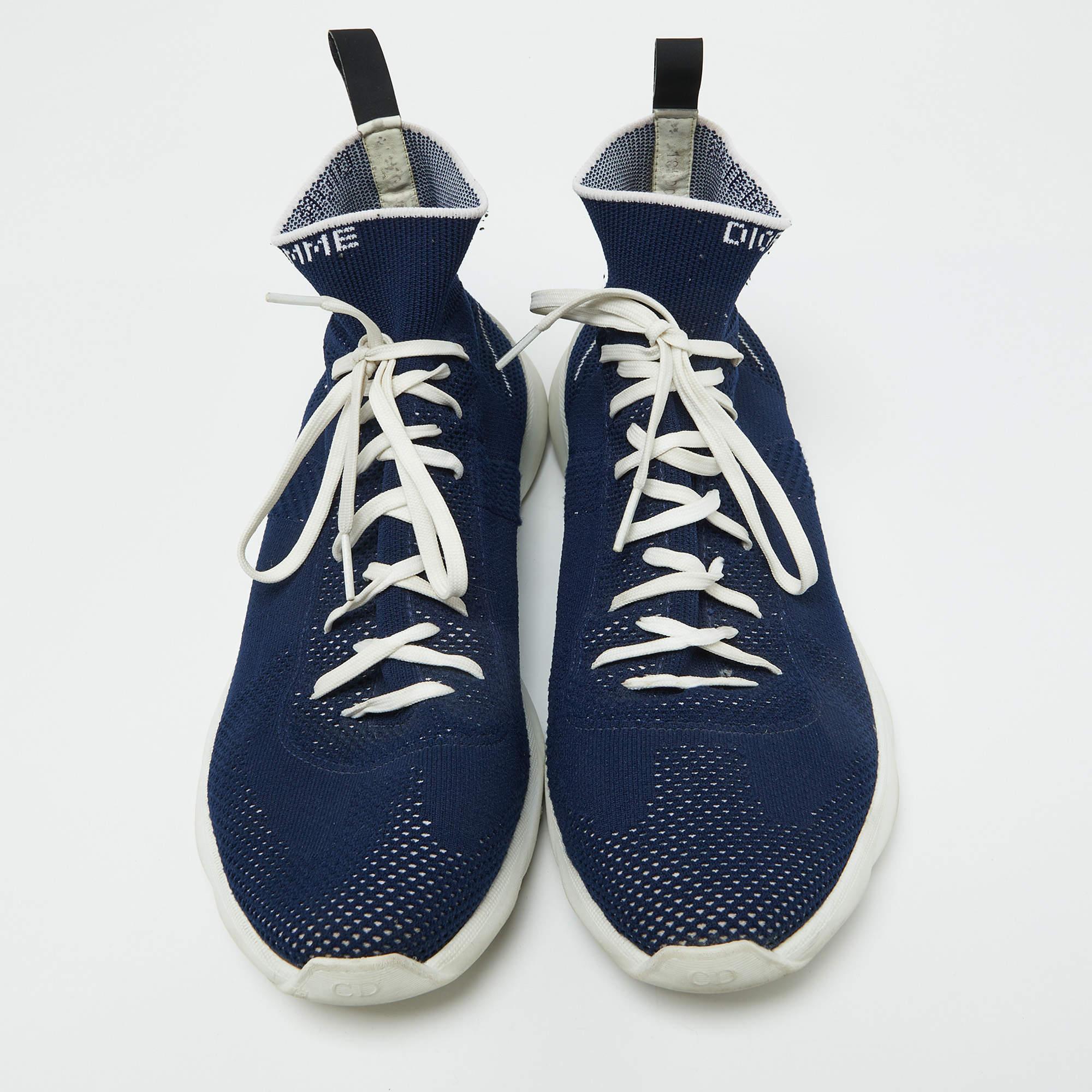 Nero Dior Homme Scarpe da ginnastica a calzino B21 in maglia blu misura 41 in vendita