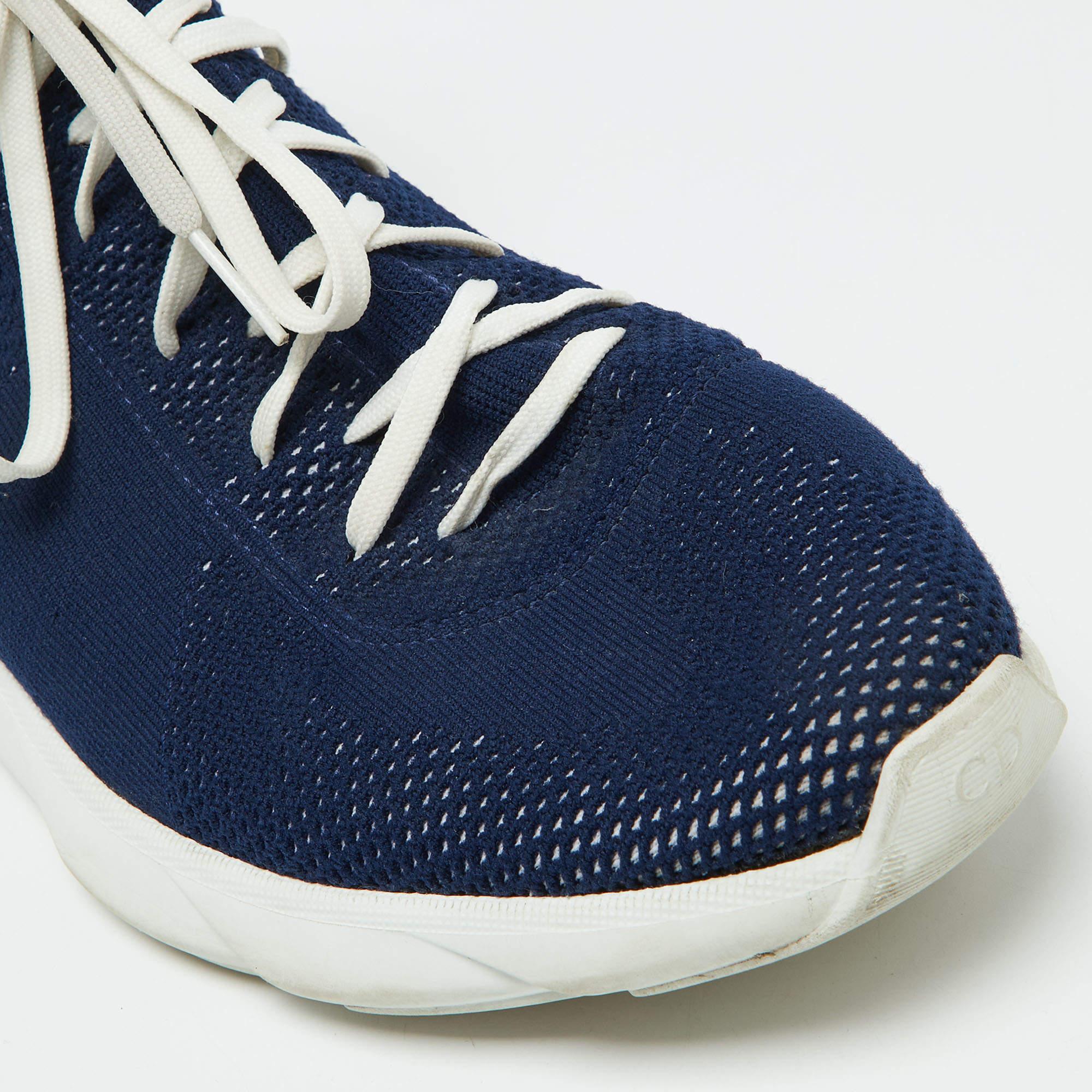 Dior Homme Scarpe da ginnastica a calzino B21 in maglia blu misura 41 in vendita 2
