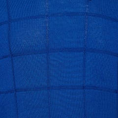 Dior Homme Jersey de punto de lana azul con cuello redondo L