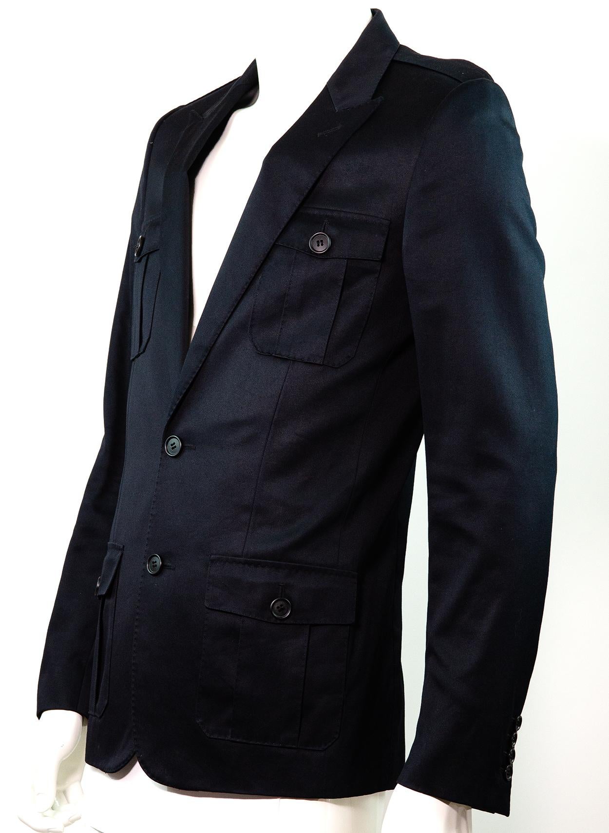 DIOR HOMME By HEDI SLIMANE 2006 Safari Blazer 46 In Excellent Condition For Sale In Berlin, BE