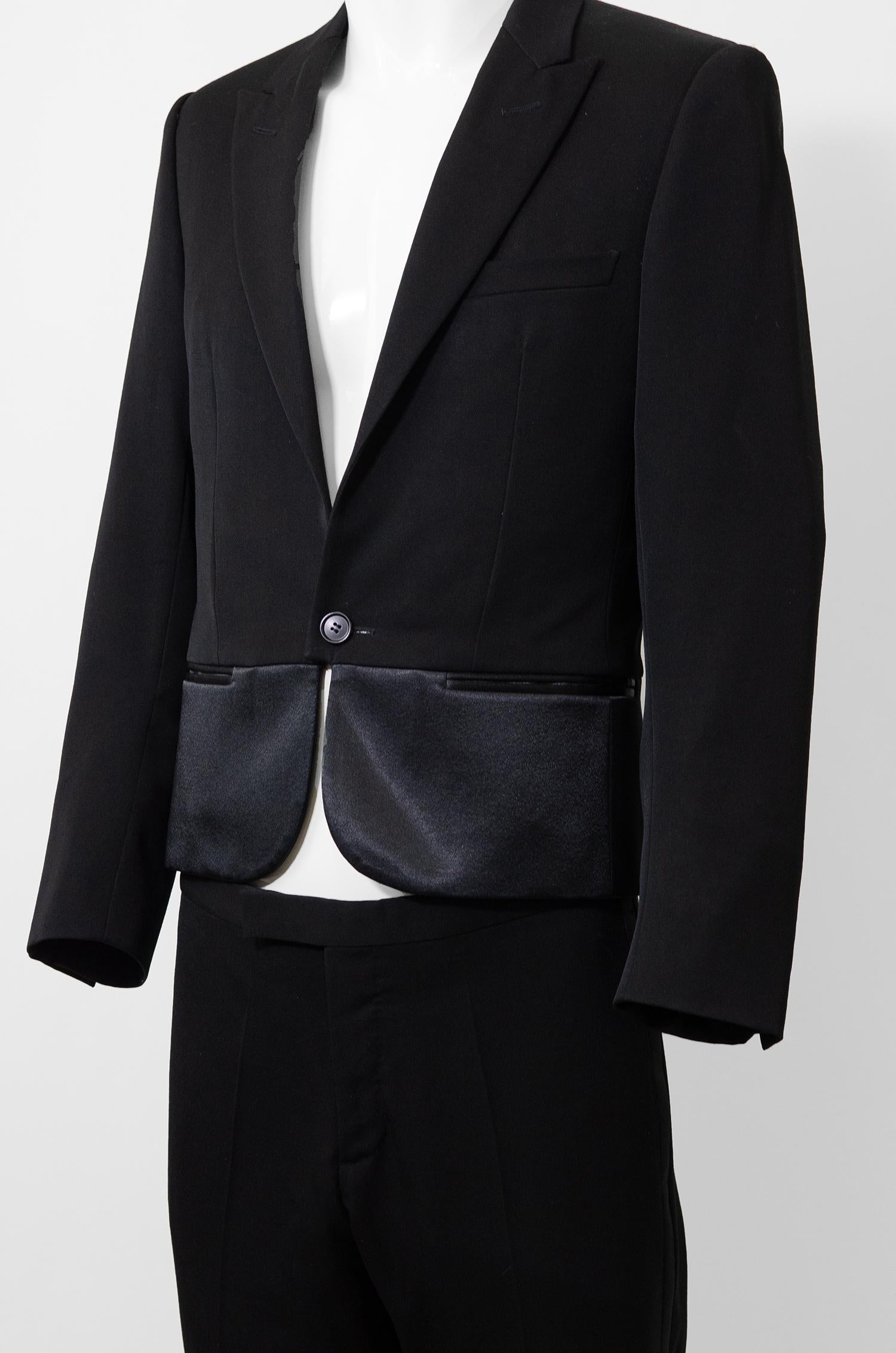 DIOR HOMME By HEDI SLIMANE S/S 2007 Satin Detail Tuxedo Suit 1