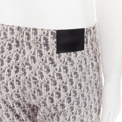 DIOR HOMME CD Oblique logo monogram print denim cotton trousers pants 31"