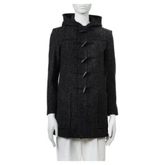DIOR HOMME Classic Grey Textured Duffelcoat 44