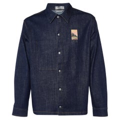 Dior Homme Dark Blue Denim Button Front Jacket L