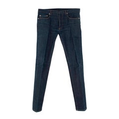 Dior Homme Dark Indigo Straight Leg 5 Pocket Jeans - US 8