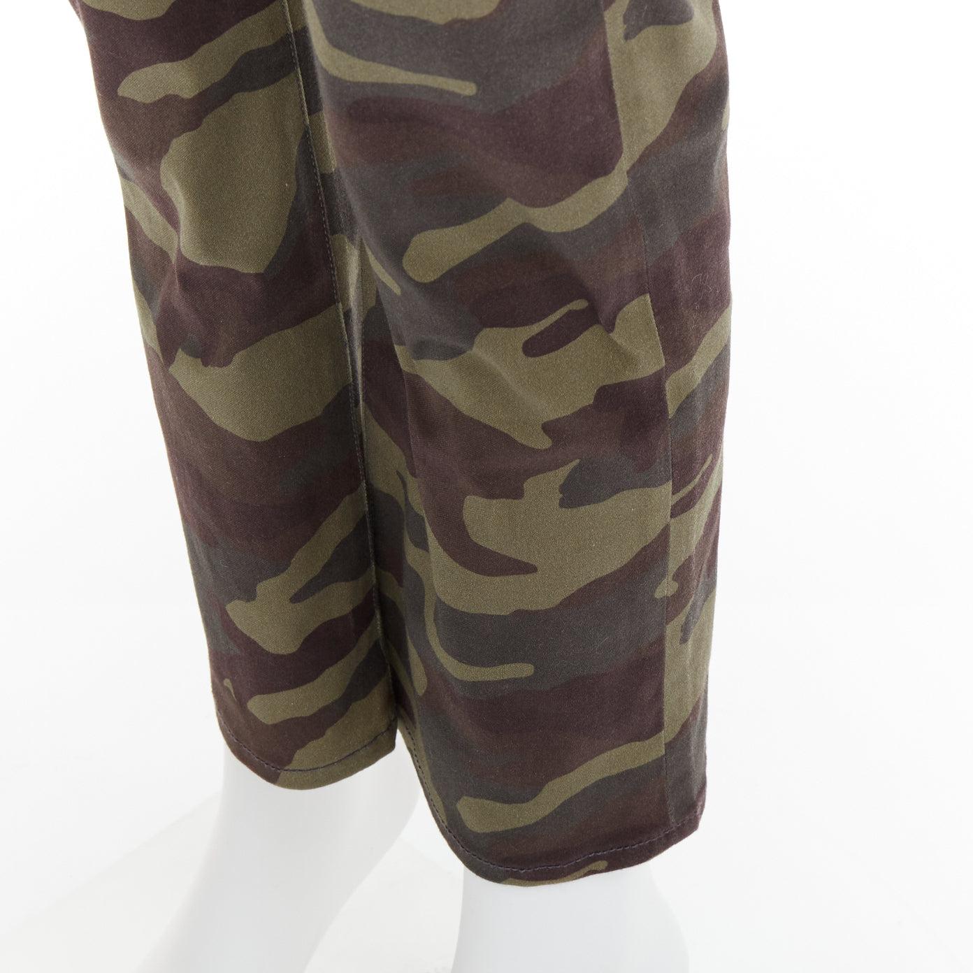 DIOR HOMME vaqueros pitillo de camuflaje Army verde 30 en venta 2