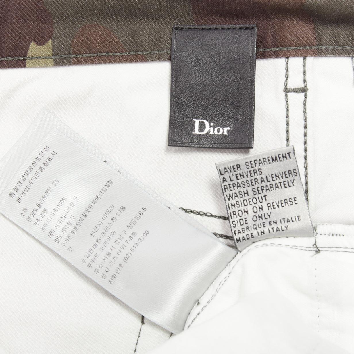DIOR HOMME vaqueros pitillo de camuflaje Army verde 30 en venta 3