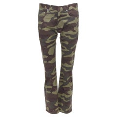 DIOR HOMME vaqueros pitillo de camuflaje Army verde 30