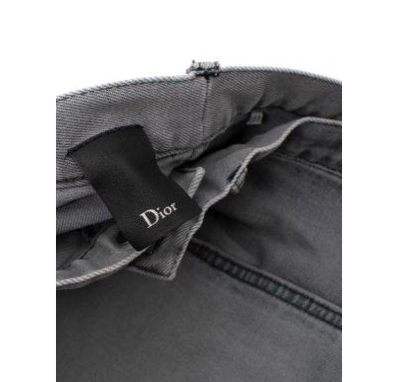 Women's or Men's Dior Homme Grey Straight Leg Jeans For Sale