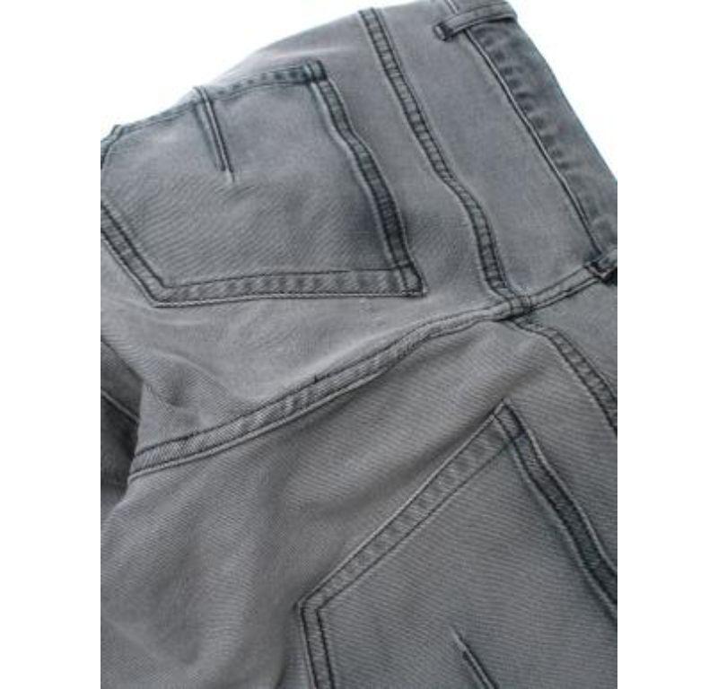 Dior Homme Grey Straight Leg Jeans For Sale 3