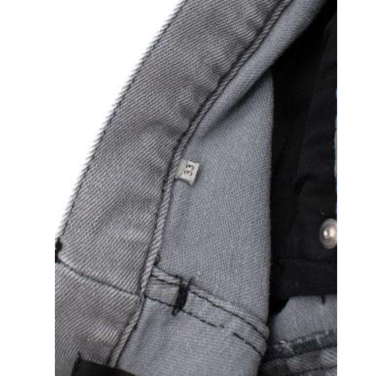 Dior Homme Grey Straight Leg Jeans For Sale 4