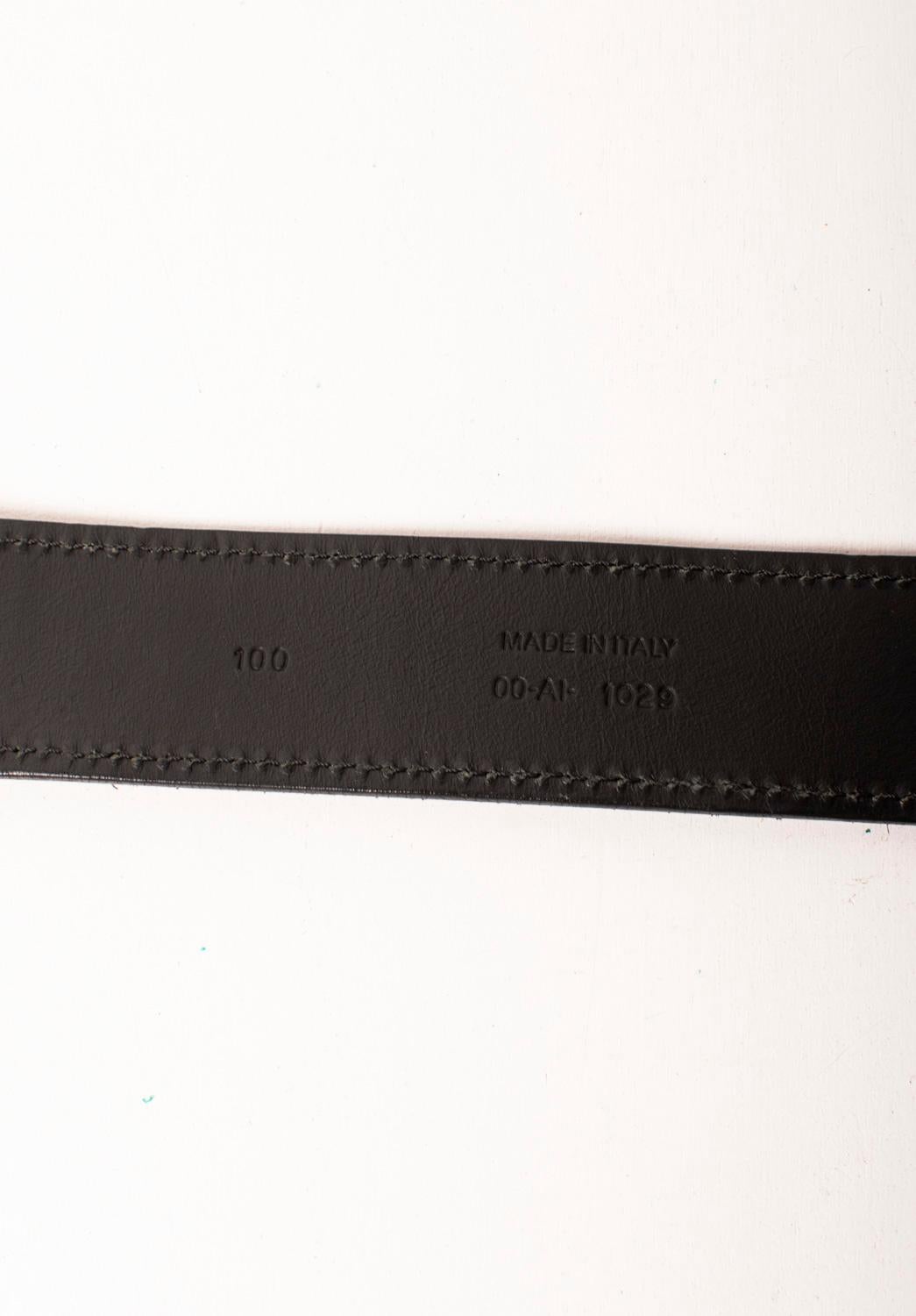 De los hombres Dior Homme Hedi Slimane Cinturón de piel para hombre Talla 100/40 en venta