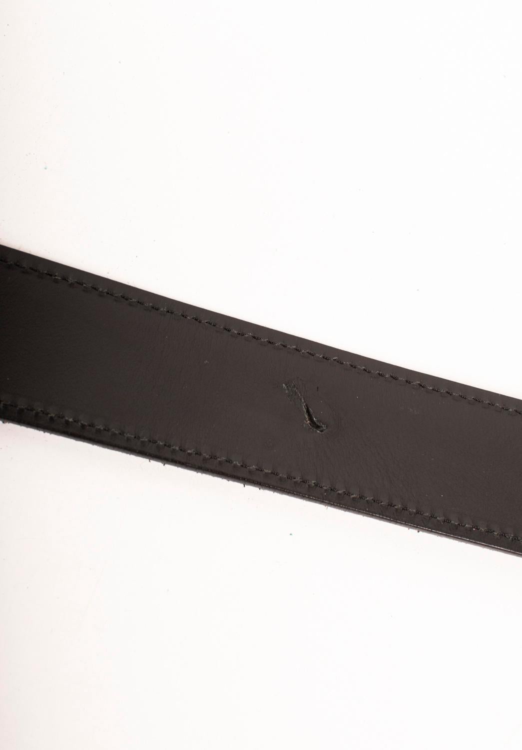 Dior Homme Hedi Slimane Cinturón de piel para hombre Talla 100/40 en venta 1