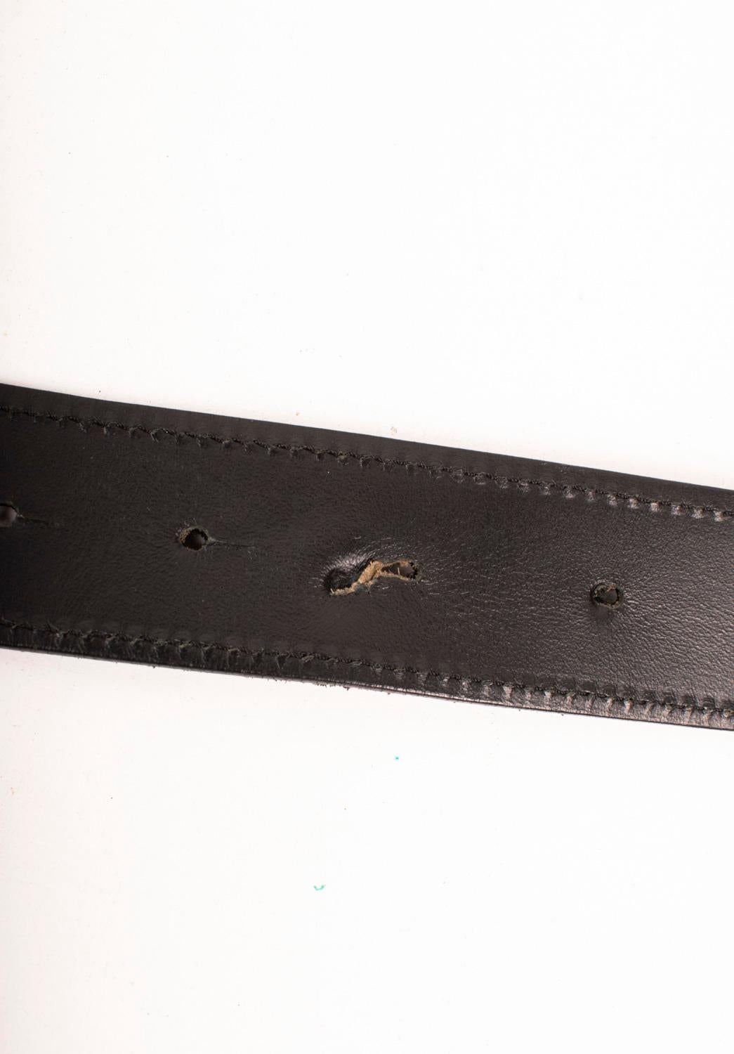 Dior Homme Hedi Slimane Cinturón de piel para hombre Talla 100/40 en venta 2