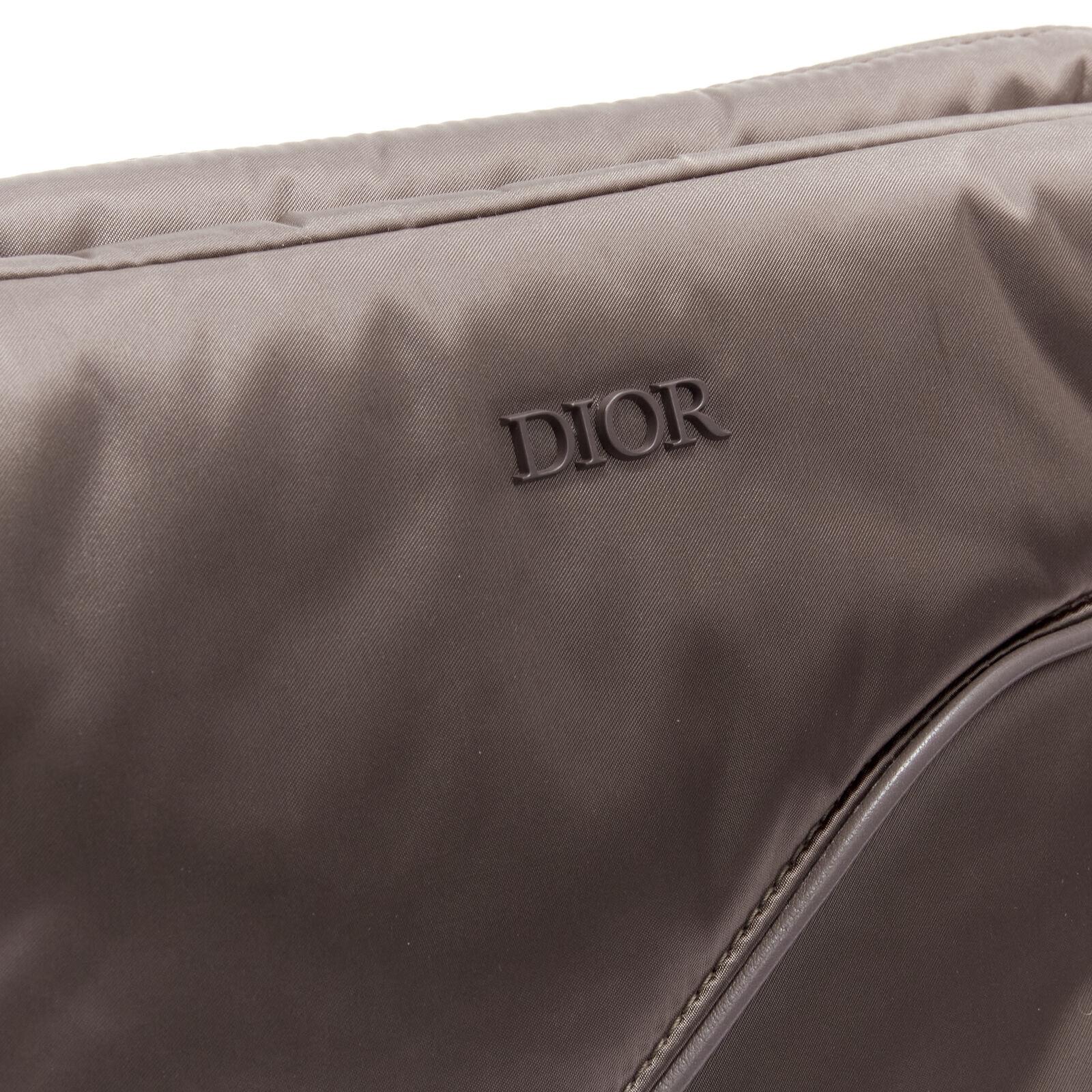 DIOR HOMME Kim Jones 2019 Saddle Universe plum nylon CD buckle 2-way body bag 3