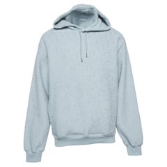 Dior Homme Light Blue Oblique Jacquard Cotton Hoodie L