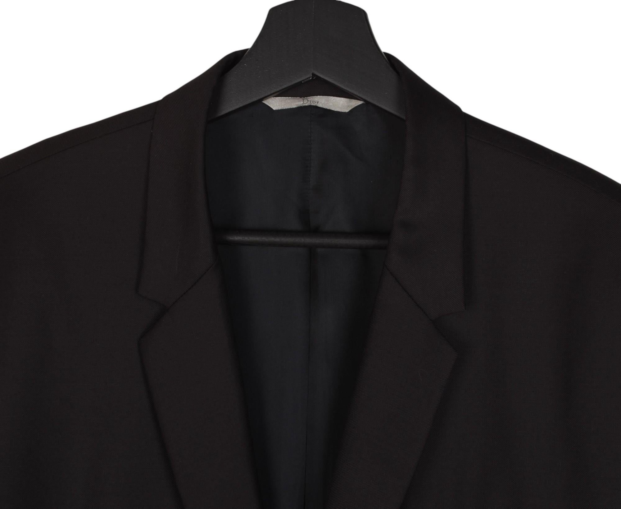 Black Dior Homme Men Jacket Blazer Patched Bi Color Size IT50/M, S1422 For Sale