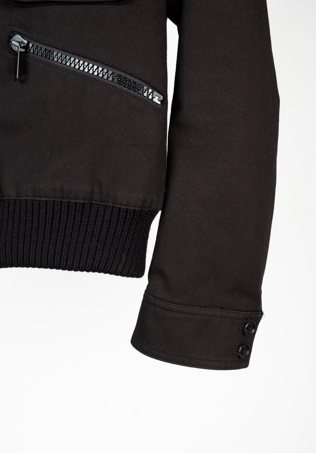 Dior Homme Men Jacket Hedi Slimane AW06 Aviator Bomber Size ITA52 (M/L) In Excellent Condition For Sale In Kaunas, LT