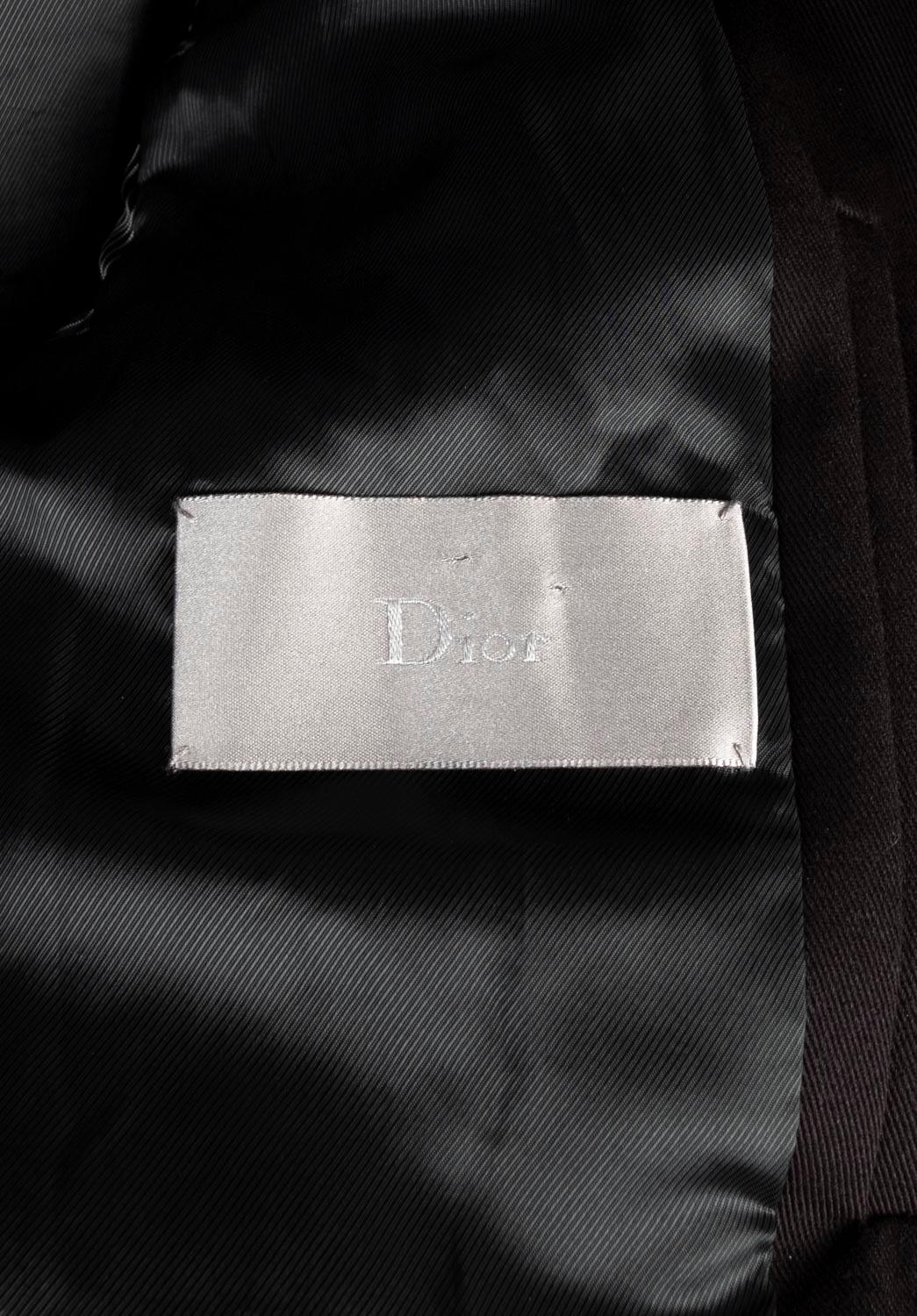 Dior Homme Men Jacket Hedi Slimane AW06 Aviator Bomber Size ITA52 (M/L) For Sale 1