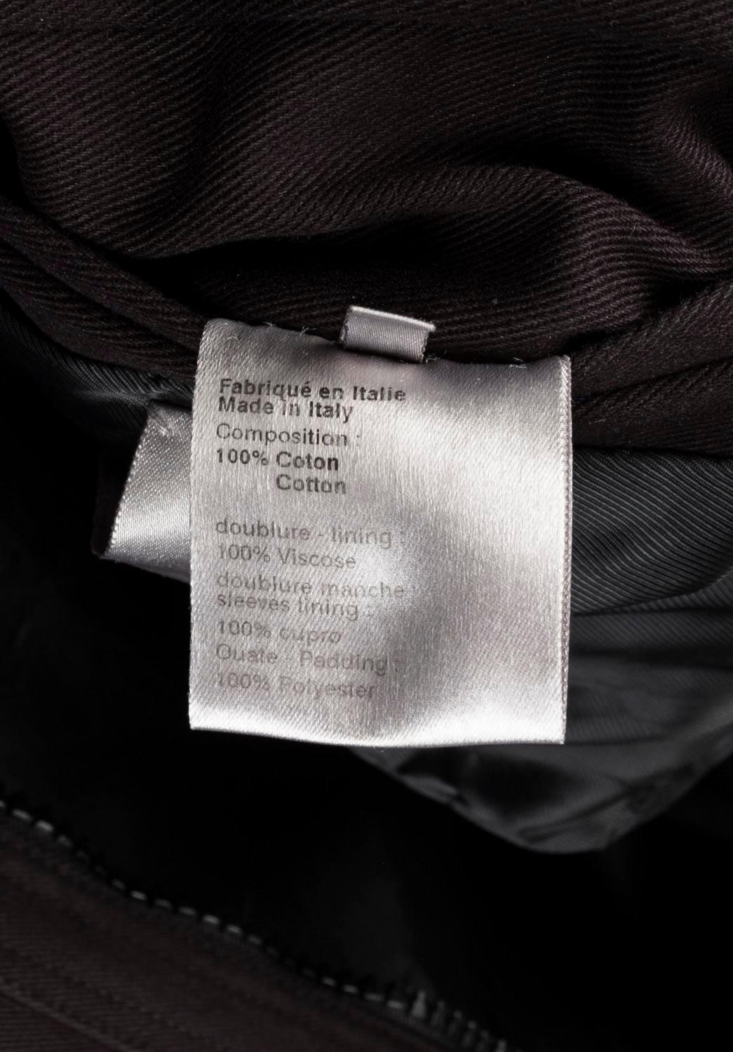 Dior Homme Men Jacket Hedi Slimane AW06 Aviator Bomber Size ITA52 (M/L) For Sale 2