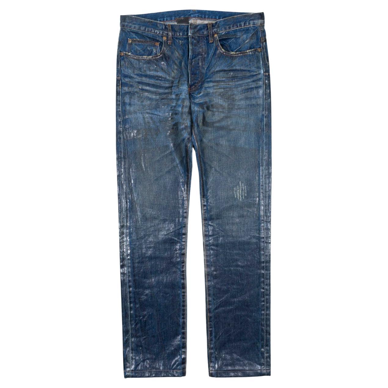 Dior Homme Men Jeans Luster Hedi Slimane AW03 Clawmark waxed Dior Homme Men Jeans Luster Hedi Slimane AW03 Clawmark waxed