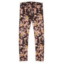 Dior Homme Uomo Jeans Skull Floral Denim Taglia 32