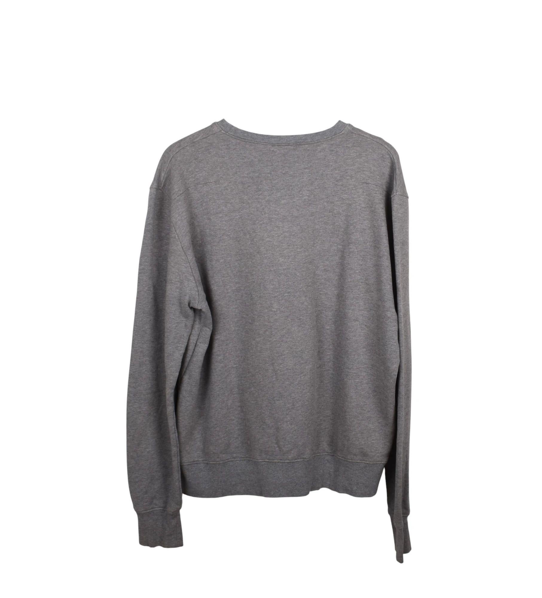 Gris Dior Homme Jumper Sweatshirt Taille XL, S1527 en vente