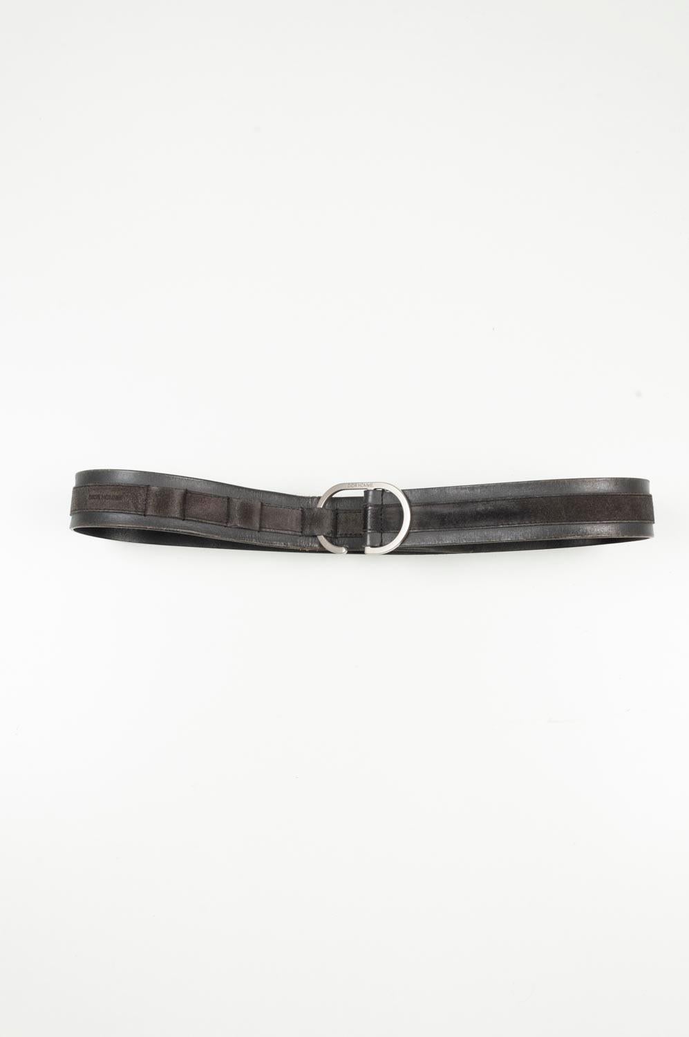 Men's Dior Homme Men Leather Belt Size 90 (Medium) S534 For Sale