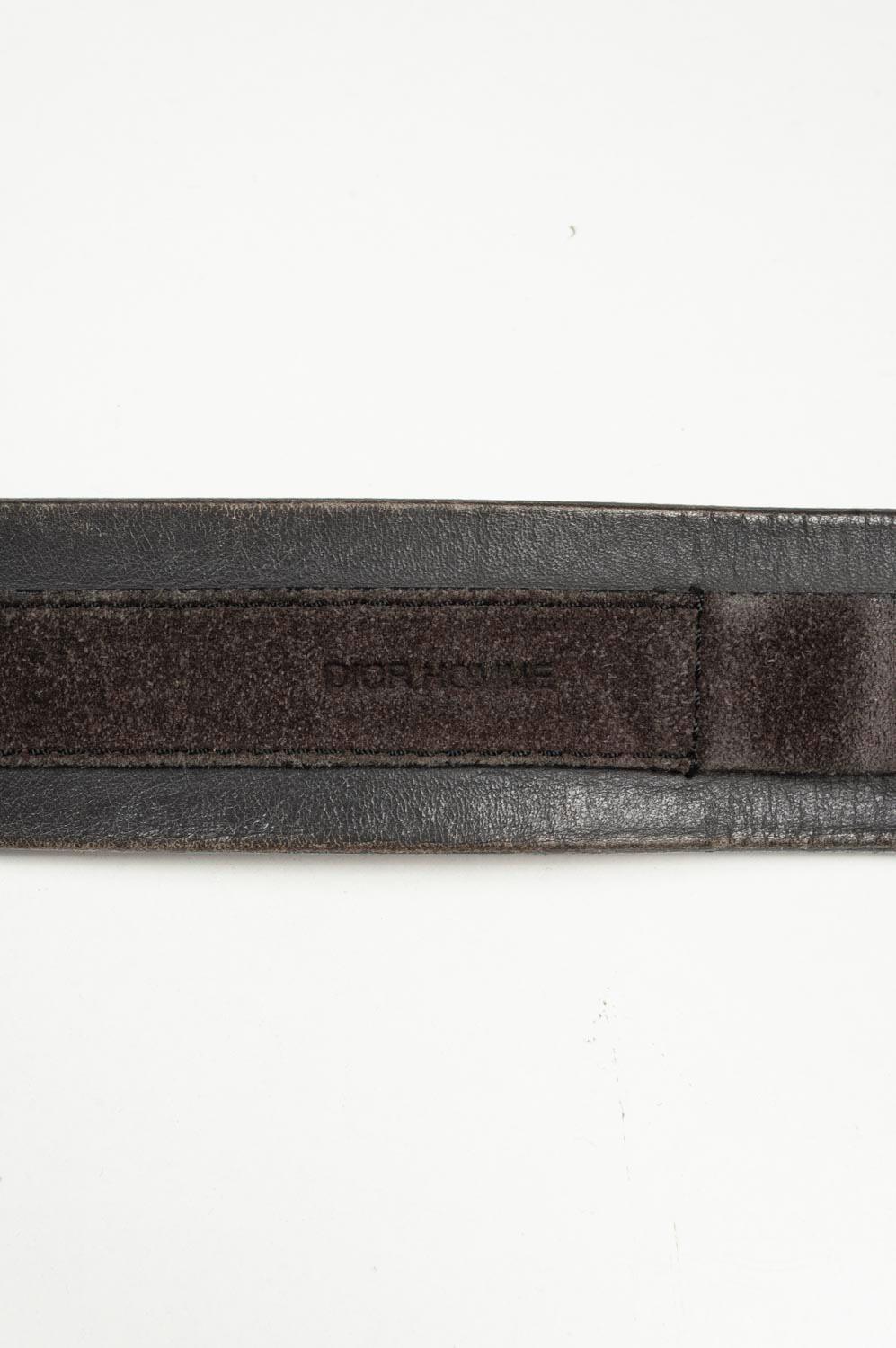 Dior Homme Men Leather Belt Size 90 (Medium) S534 For Sale 4