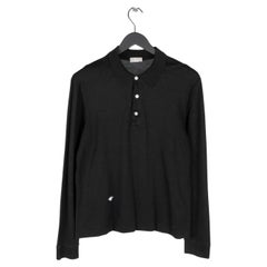 Dior Homme Men Polo Shirt AW2003 Luster Hedi Long Sleeve, M S674 