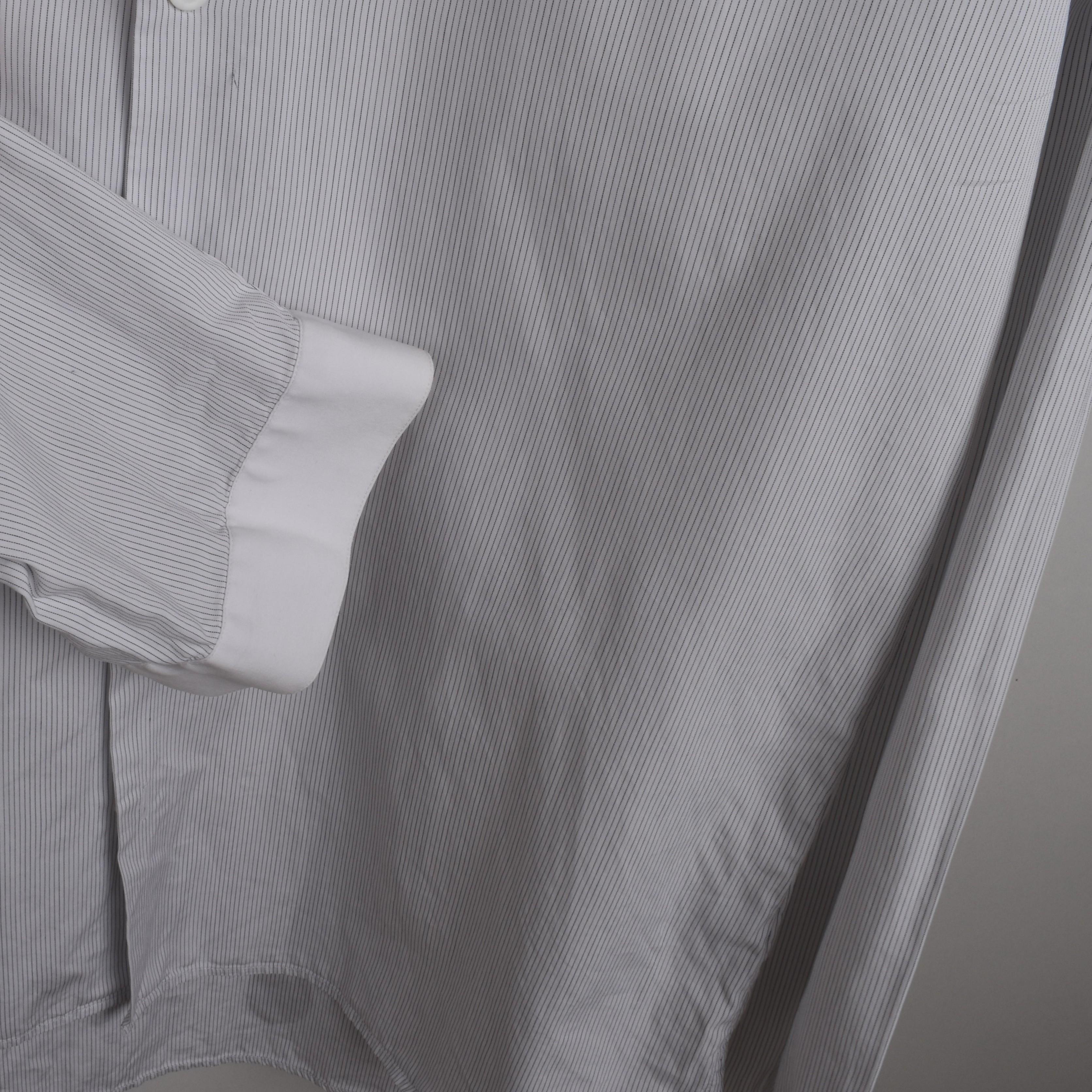 Dior Homme Men Shirt Inverted Collar Striped Size 41-L, S1702 en Bueno estado para la venta en Kaunas, LT