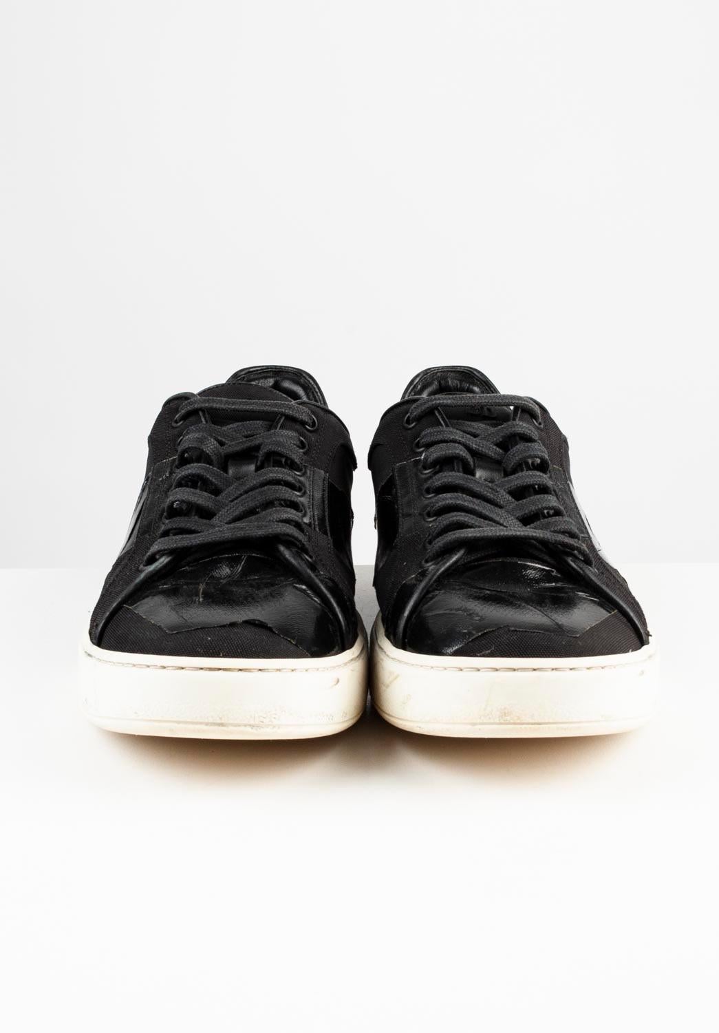 100% genuine Dior Homme AW17 sneakers, S694 
Color: black
(An actual color may a bit vary due to individual computer screen interpretation)
Tag size: EUR41, USA 7 ½, UK 6 1/2
These shoes are great quality item. Rate 9 of 10, excellent used