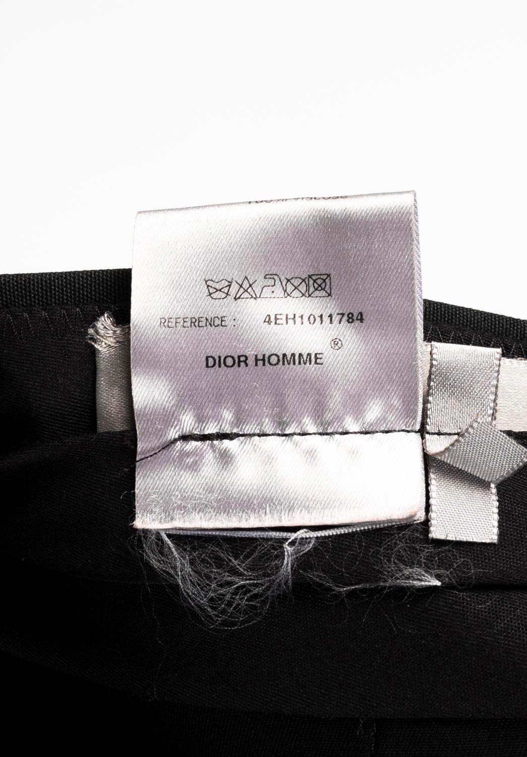 Dior Homme Men Trousers SS04 by Hedi Slimane Dress Pants, ITA Size 46 (M) For Sale 2