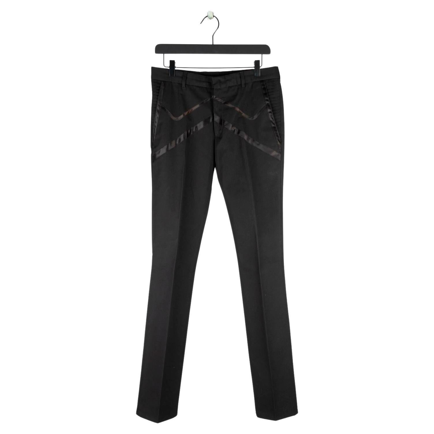 Dior Homme Men Trousers SS04 by Hedi Slimane Dress Pants, ITA Size 46 (M) For Sale