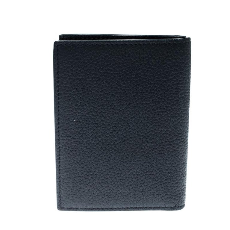 Dior Homme Navy Blue Leather Bi Fold Wallet For Sale at 1stDibs | dior ...