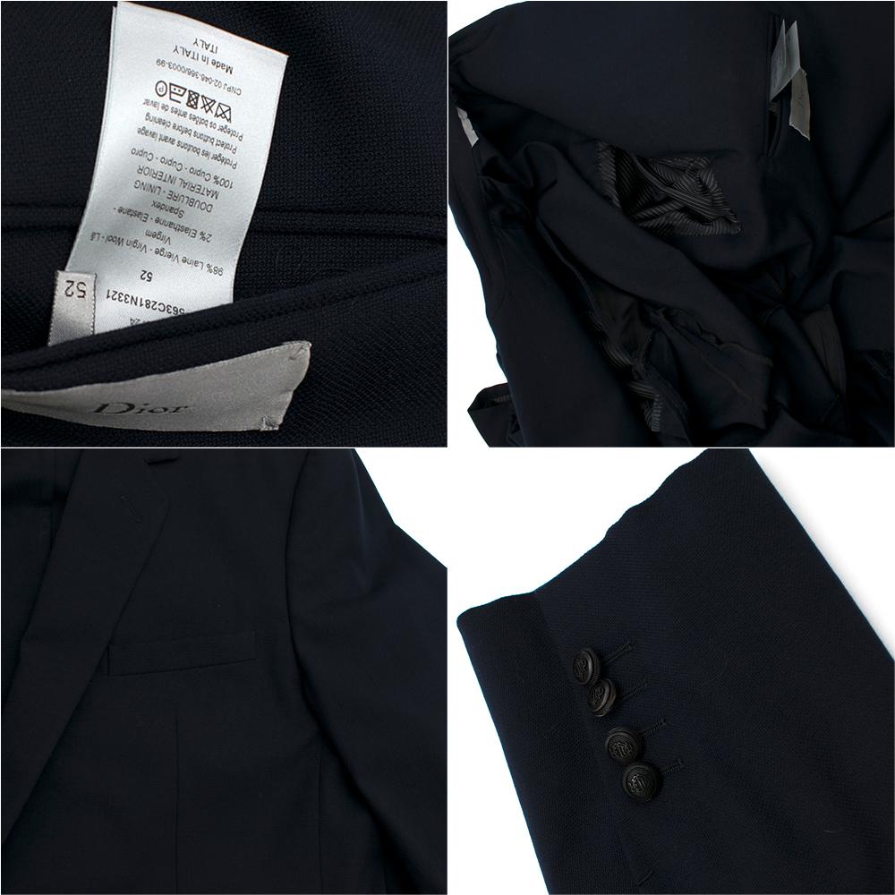 Dior Homme Navy Wool Blazer - Size XL EU 52 For Sale 1