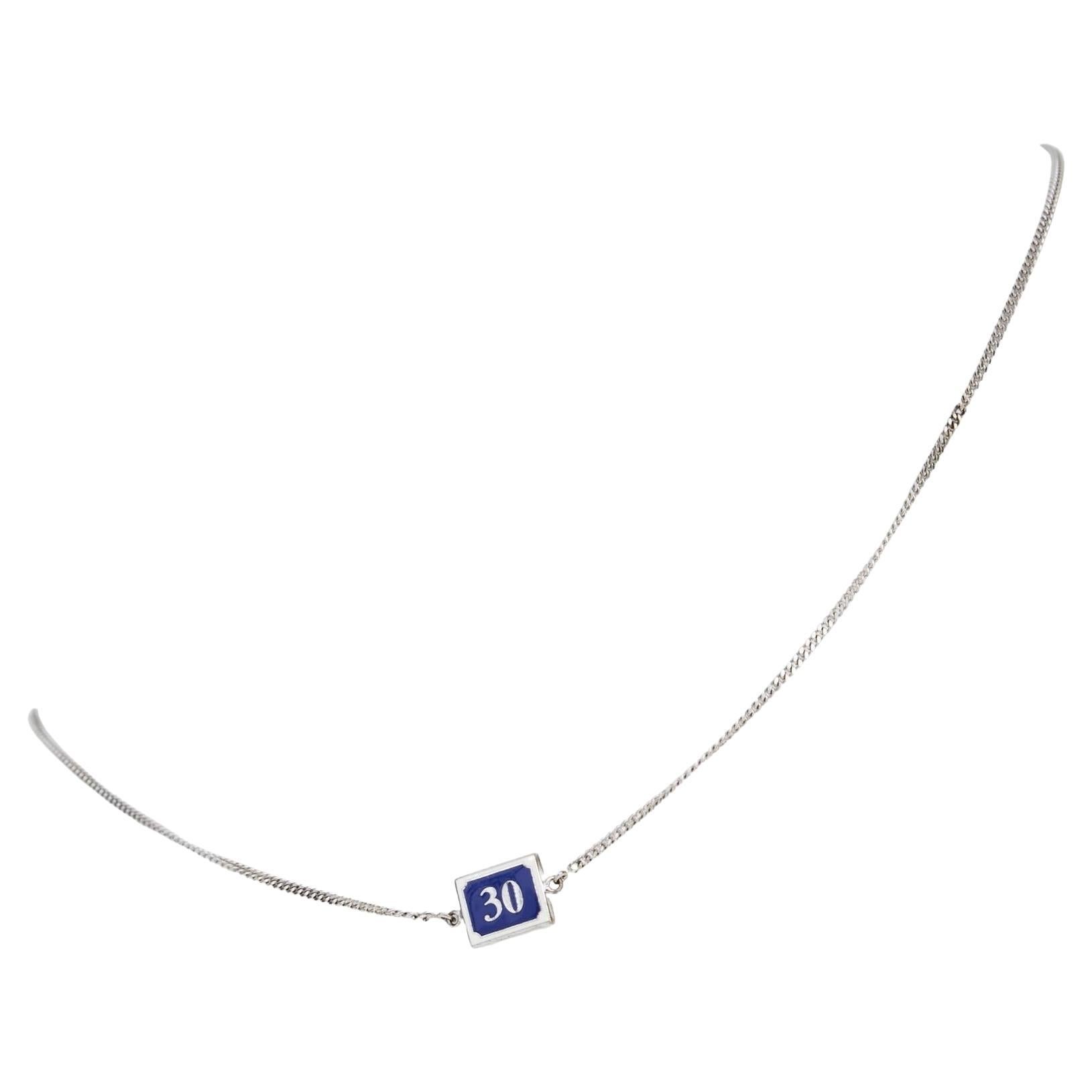 Dior Homme Number 30 Necklace at 1stDibs | dior homme jewelry