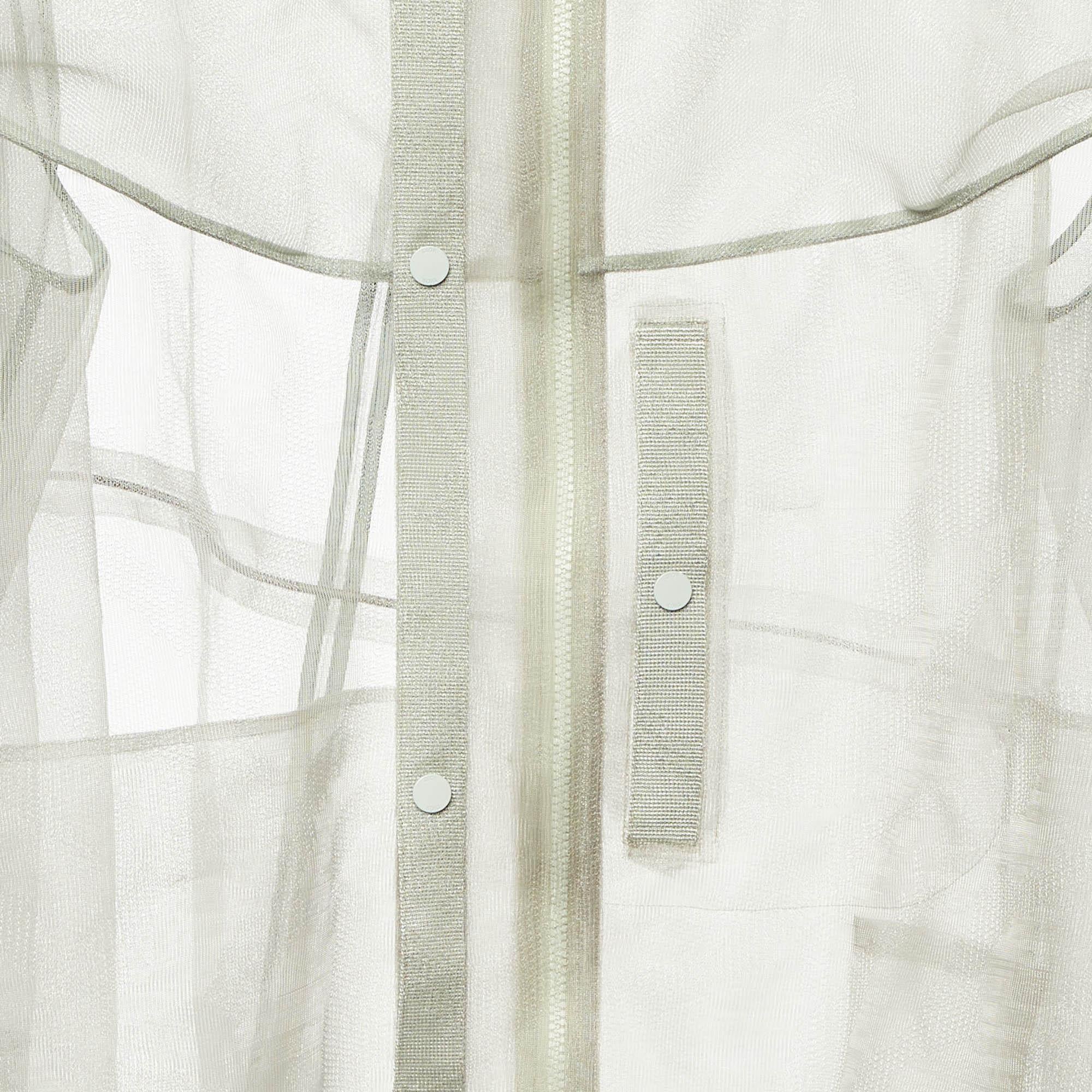 Dior Homme Greene & Greene Greene Hood's Long en tulle transparent  A&M. Excellent état - En vente à Dubai, Al Qouz 2
