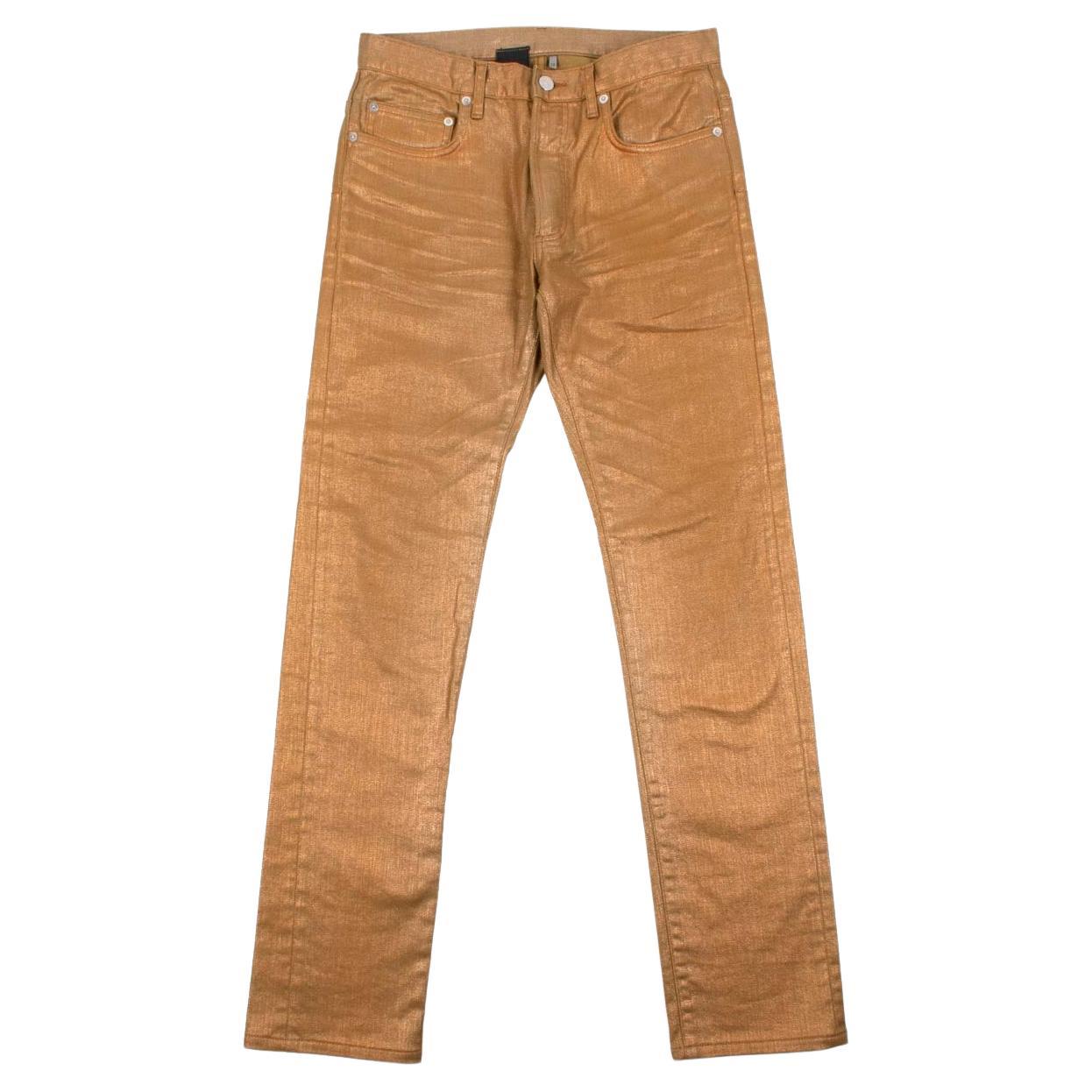 Dior Homme glänzende Glitter-Herren-Jeans Größe W29