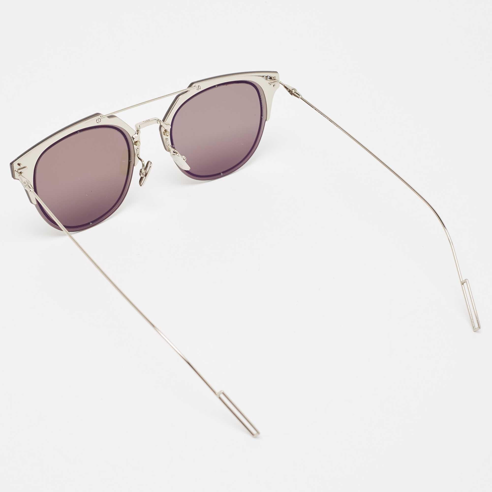 Beige Dior Homme Silver/Black Composit 1.0 Wayfarer Sunglasses