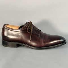 DIOR HOMME Size 10 Brown Leather Derby Lace-Up Shoes